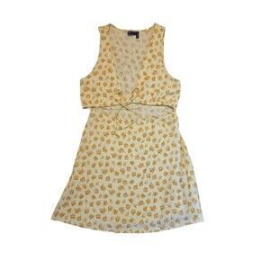 asos dress Yellow Floral Size 8 women's